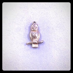 14k Yellow Gold Owl Charm